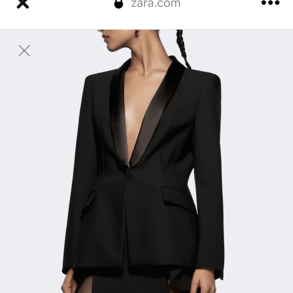 Zara women’s tuxedo blazer